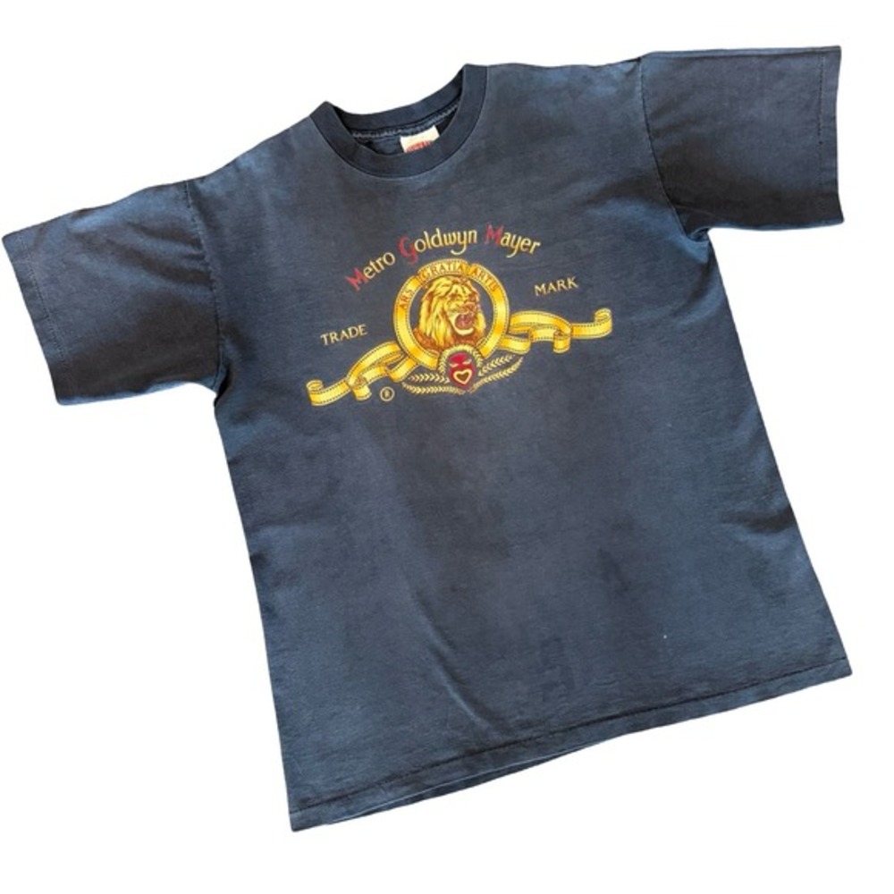 Vintage‎ 90s Metro Goldwyn Mayer MGM Movie Promo T Shirt Nutmeg Mens L